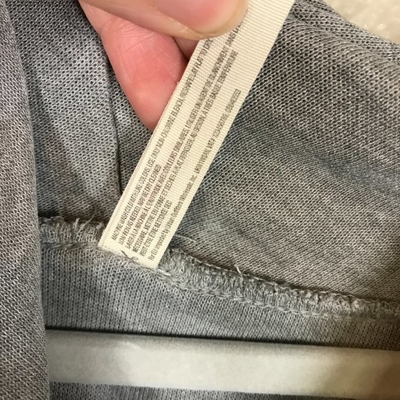 Free People Gray Movement Flow Long Sleeve Raw Hem Athletic Pullover - Picture 5 of 10